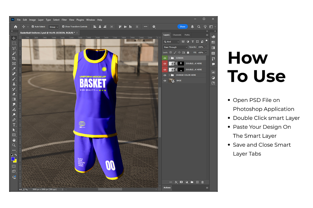 Jersey Basket Mockup, an Apparel Mockup by Mockupnine (Photo 2 of 10)
