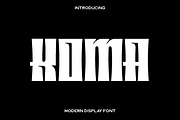 Koma Display Font, a Sans Serif Font by Luna Shop (Thumbnail 1 of 5)