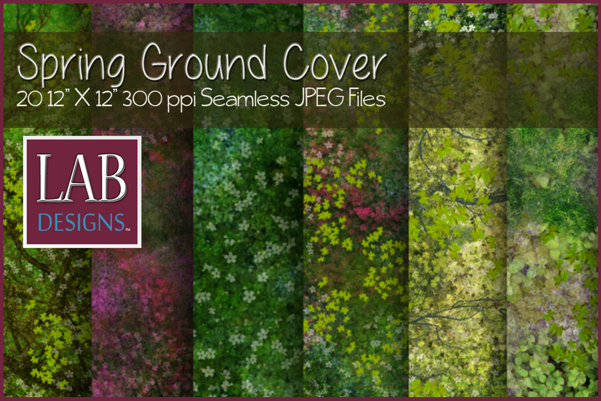 Seamless Spring Ground Cover, a Texture Graphic by Lab Designs (Photo 1 of 3)