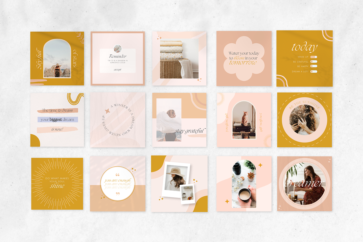 50 Social Media Canva Templates, a Social Media Template by Matisse Studio (Photo 3 of 6)