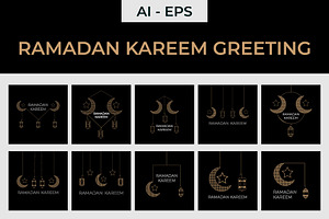 Ramadan Kareem greeting, a Decorative Illustration by Lakhan1998