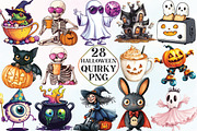 Quirky Halloween Sublimation Clipart, an Illustration by CraftArtStudio (Thumbnail 1 of 6)
