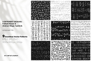 Rune Magic: Black Seamless Patterns, a Pattern Graphic by Lumitar (Thumbnail 2 of 3)