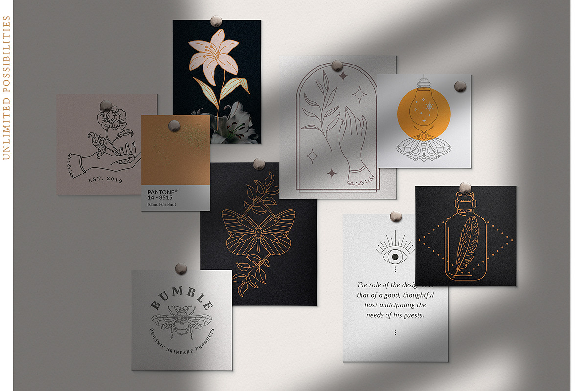 Logo Elements Collection | 50 pieces, a Decorative Illustration by amber&ink (Photo 6 of 10)