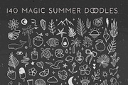 Magic Summer doodles and line art, a Seasonal Illustration by harmonia_green_art (Thumbnail 4 of 7)