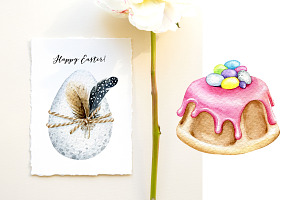 Easter Watercolor Bunny Clipart