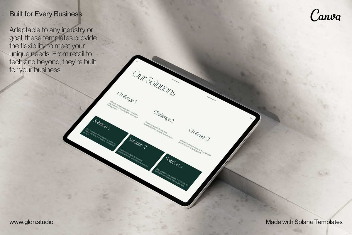Sales Deck Template Presentation, a Presentation Template by GLDN Studio (Photo 9 of 9)