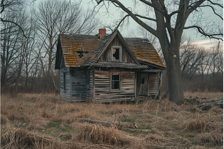 Forlorn Abandoned wooden house, an Architecture Photo by Ylivdesign