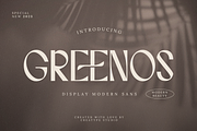 Greenos Display Modern Sans, a Sans Serif Font by Creatype Studio (Thumbnail 1 of 10)