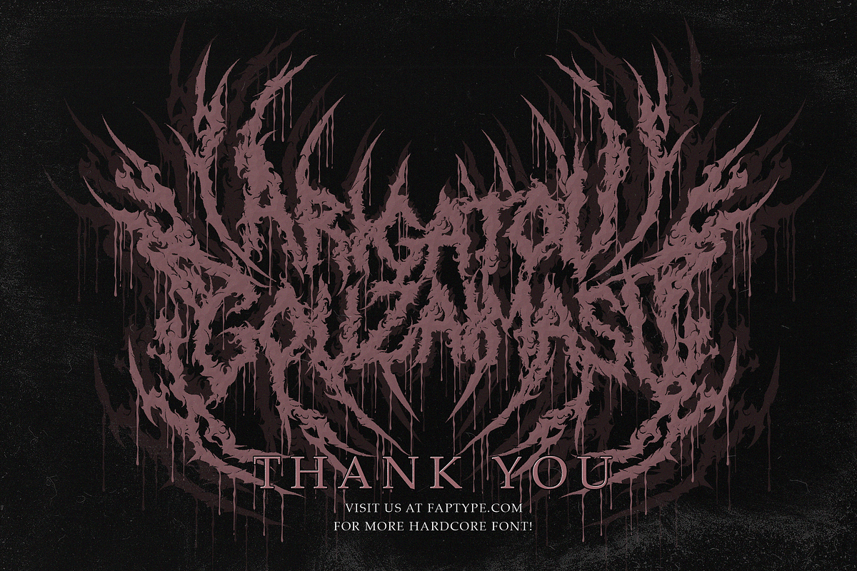 Balerion | The Ultimate Death Metal, a Blackletter Font by Ardana Creative (Photo 9 of 9)