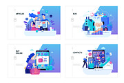 Company website vector Illustrations, a Work Illustration by Grivina's shop (Thumbnail 14 of 25)