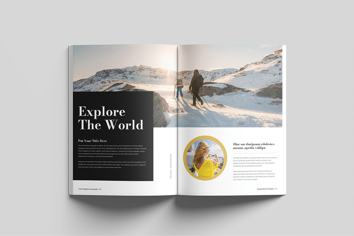 Travel Magazine Template, a Magazine Template by Cleffon_Graphic_Studio (Photo 6 of 11)