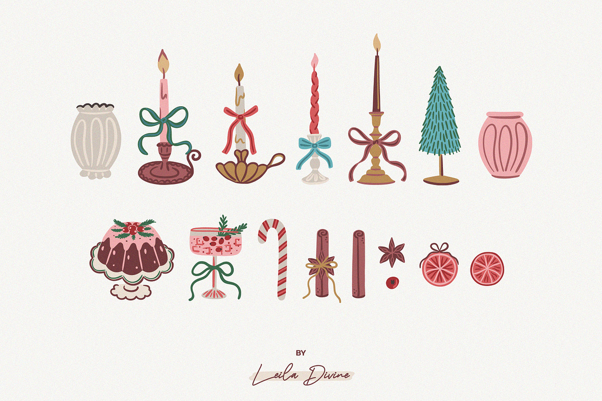 Hand Drawn Christmas Collection, an Object Graphic by Leila Divine (Photo 12 of 22)