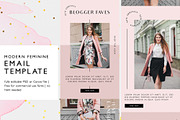Blush Fashion Email Template, an Email Template by KikiBunnyCreative (Thumbnail 1 of 7)