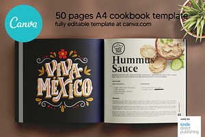 Mexican Recipes Canva Template Squar