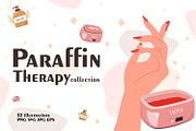 Paraffin therapy, wax from skin care, an Illustration by KeronnArt (Thumbnail 1 of 9)
