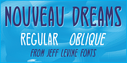 Nouveau Dreams JNL, a Font by Jeff Levine Fonts (Thumbnail 1 of 5)