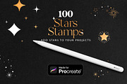 100 Procreate Stars Stamps, a Brush Add-On by RadekBroz (Thumbnail 7 of 7)