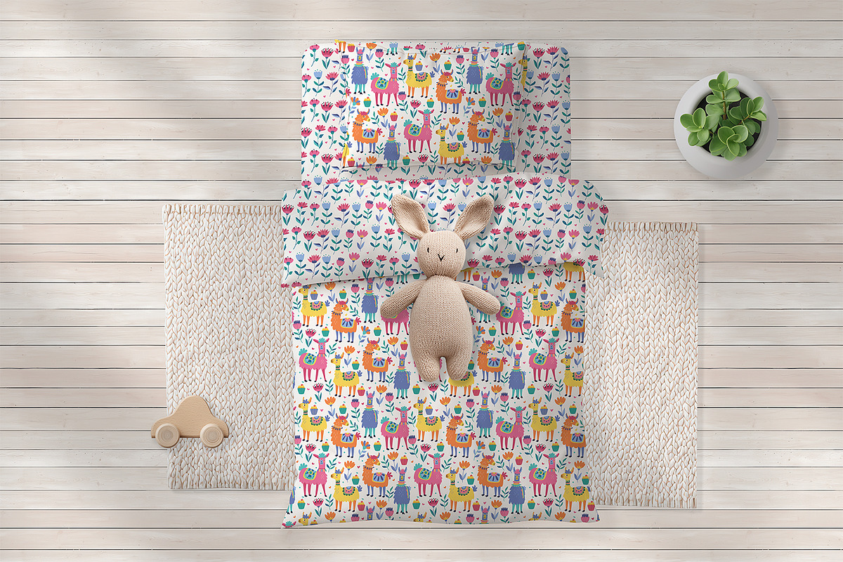 Kid Bedding Mockup PSD, an Apparel Mockup by Anna Druzhkova (Photo 6 of 7)