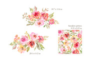 Watercolor Blush Pink Flowers, an Illustration by GraphicsDish (Thumbnail 3 of 3)