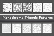 Monochrome Triangle Patterns, a Pattern Graphic by Gudiny (Thumbnail 1 of 11)