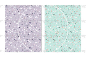 Seamless Pastel Terrazzo Pattern