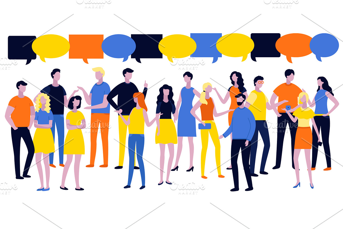 People talking. Effective, a Person Illustration by robuart