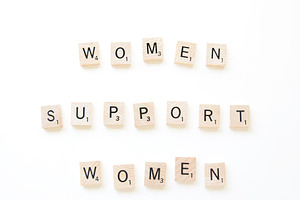Women Support Women Scrabble Tiles