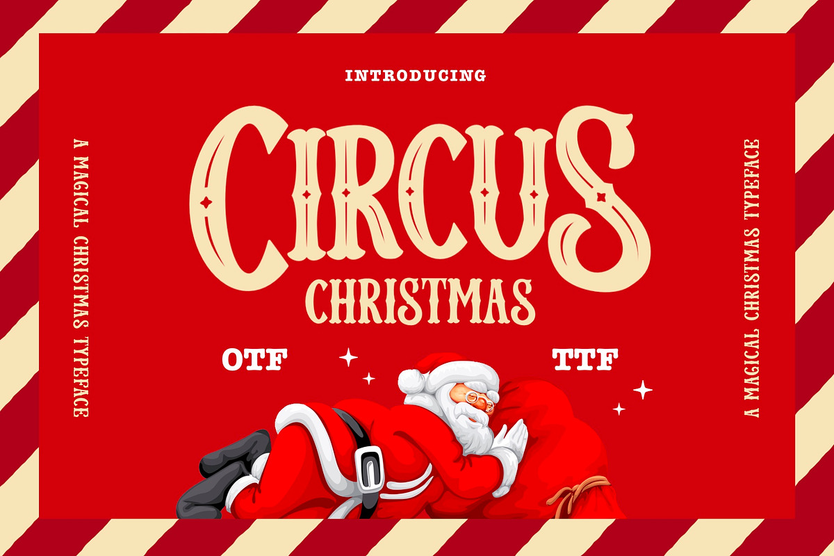 Circus Christmas Font - Fancy Font, a Serif Font by ariodsgn (Photo 1 of 9)
