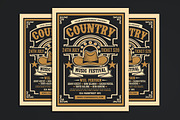 Country Music Festival, a Flyer Template by Muhamad Iqbal hidayat (Thumbnail 1 of 4)