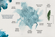 Watercolor Brush Set for Procreate, a Brush Add-On by Wicked Creative (Thumbnail 7 of 13)
