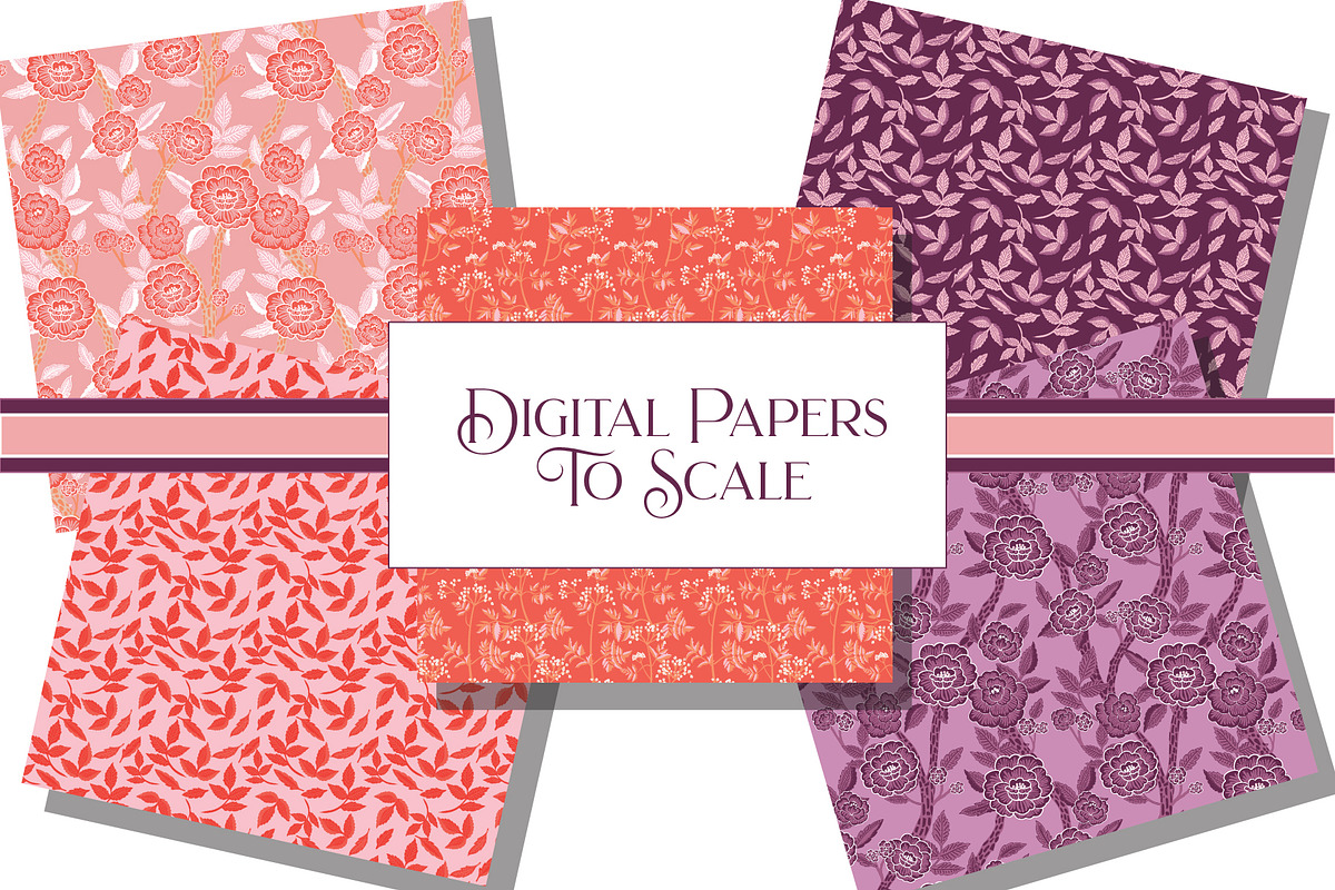 Bohemian Bloom Patterns PinkPurple, a Pattern Graphic by RachelStudio (Photo 8 of 10)