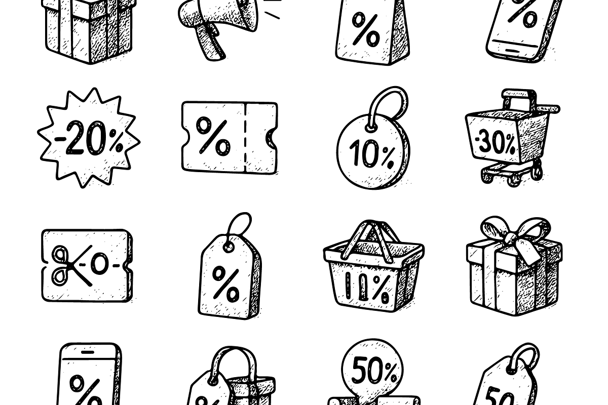 Discount Sale Set, an Object Graphic by RT Studio (Photo 4 of 4)