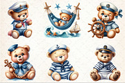 Cute Sailor Teddy Bear Clipart, an Illustration by Rose Art (Thumbnail 3 of 7)