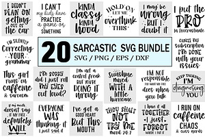 Sarcastic SVG Bundle, Tumbler SVG