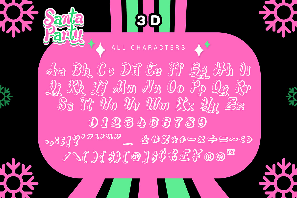 Santa Party Font, a Handwritten Font by KengGraphic (Photo 11 of 13)