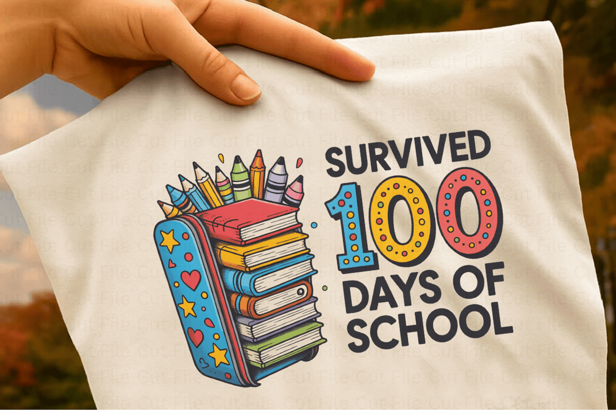Survived 100 Days of School PNG Bund, a Graphic by Cut File (Photo 4 of 5)