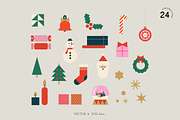 Very Merry Christmas Illustrations, a Seasonal Illustration by All This Concept (Thumbnail 2 of 9)