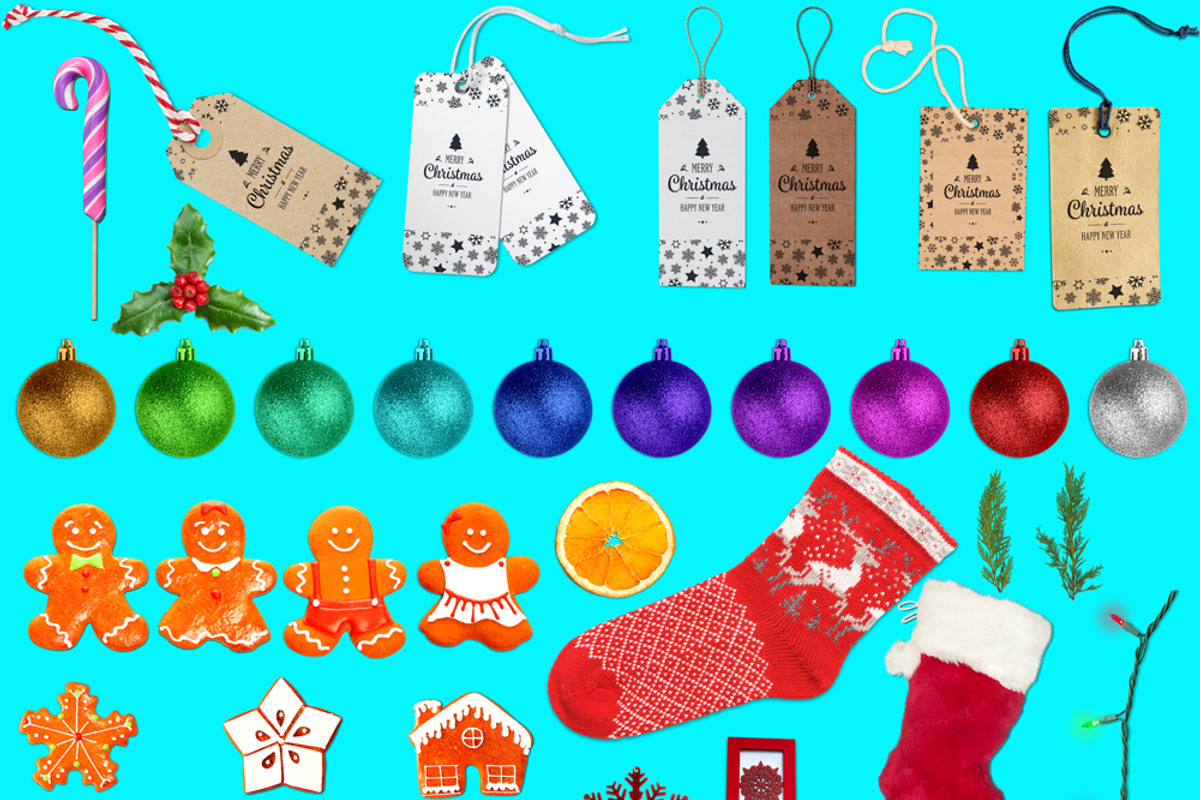 Christmas Scene Creator #3, an Apparel Mockup by relineo.mock-ups (Photo 2 of 14)