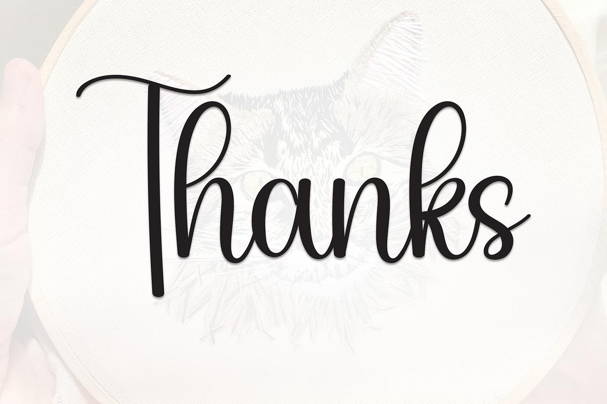 Elegant Embroidery | Script Font, a Handwritten Font by Scratchones (Photo 9 of 9)