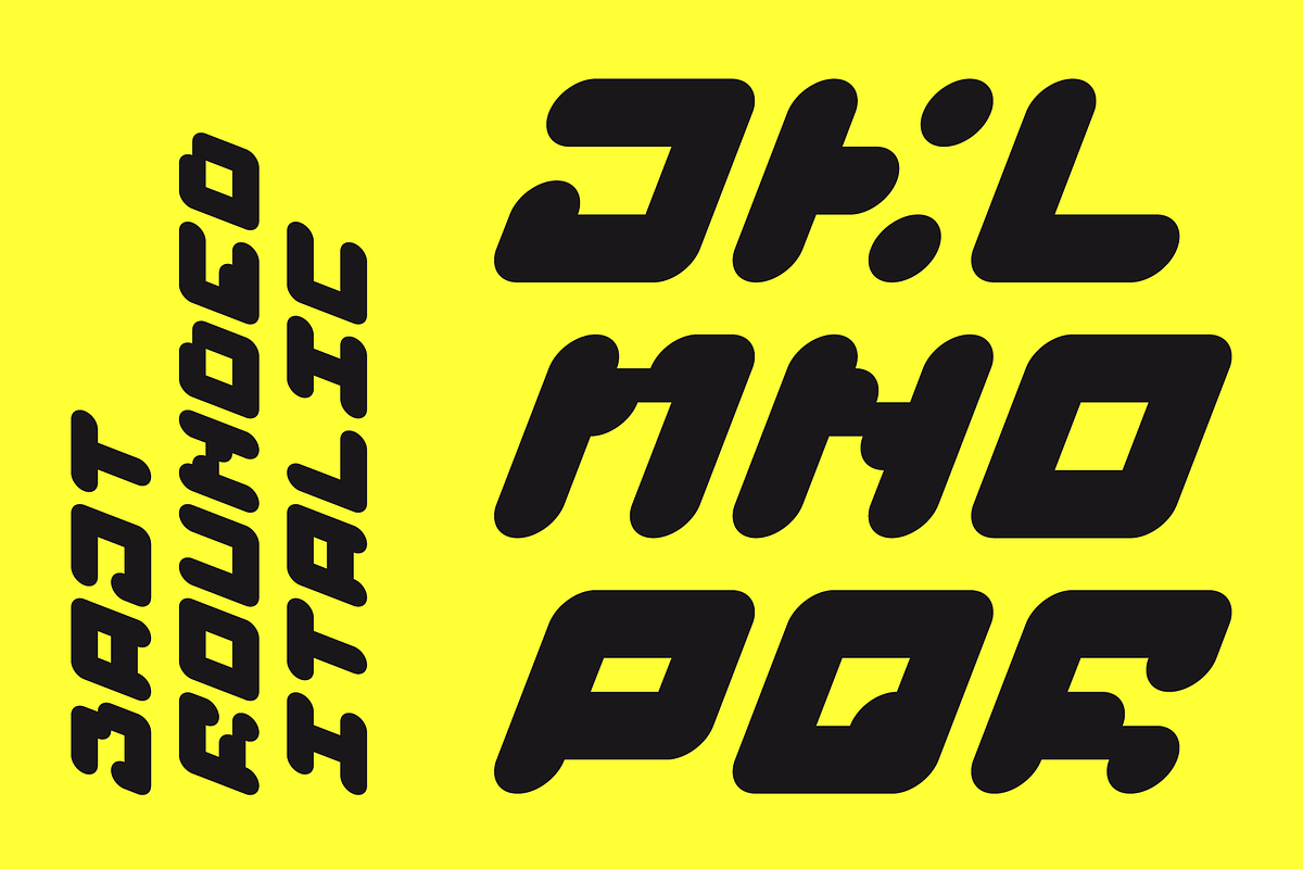 BAJT Rounded Italic - FREE preview 4