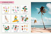 Summer Beach Clipart & Patterns Set, a Seasonal Illustration by Irina Ostapenko (Thumbnail 5 of 10)
