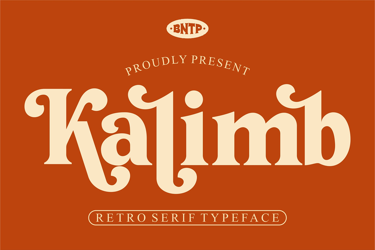 Kalimb - Retro Serif Typeface, a Serif Font by Bentype Studio (Photo 1 of 7)