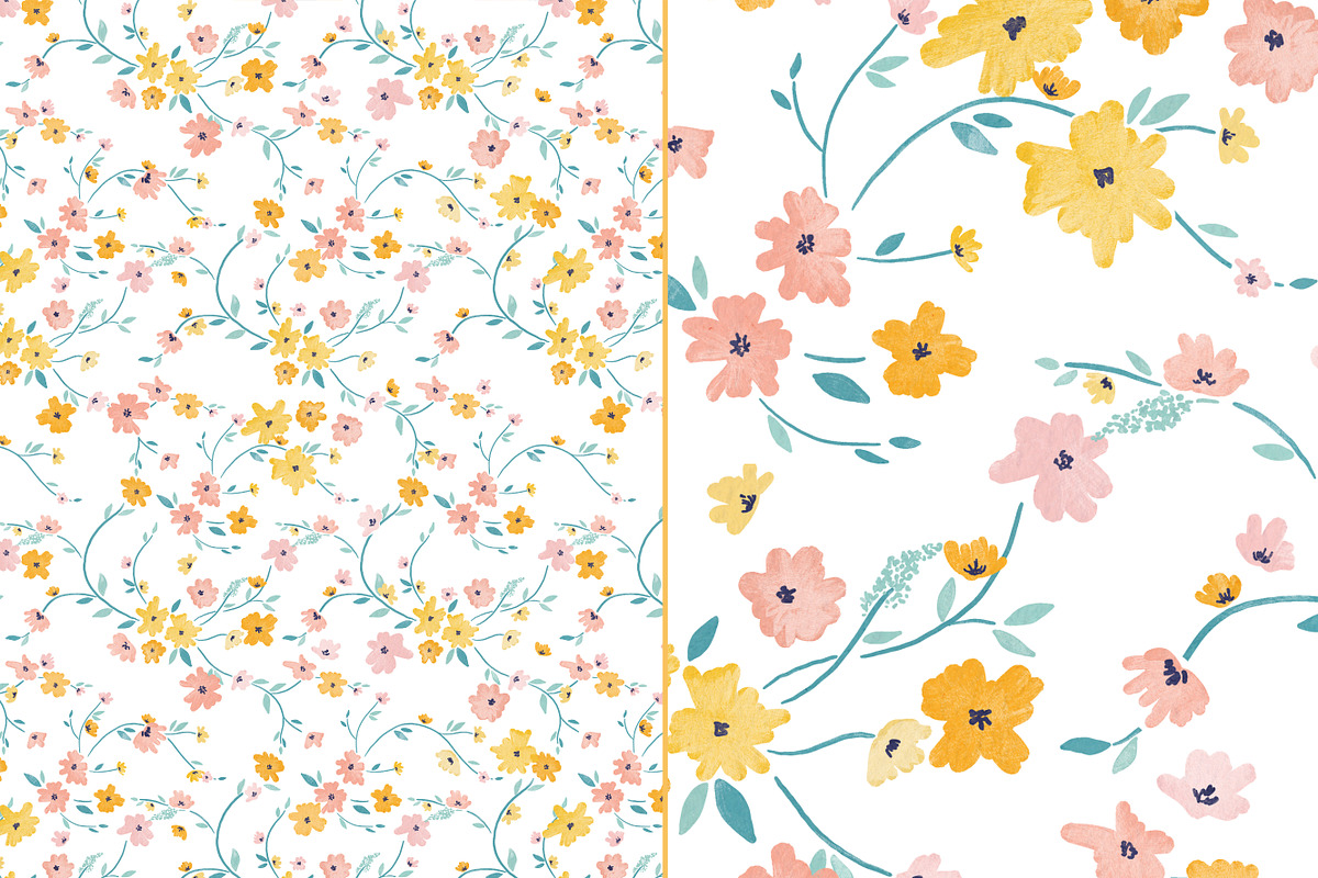 Kids summer ditsy flowers pattern., a Pattern Graphic by DigitalArsiart (Photo 4 of 6)