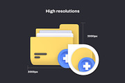 Documents and Files 3D icon Pack, an Object 3D Model by Nate Studios (Thumbnail 4 of 8)