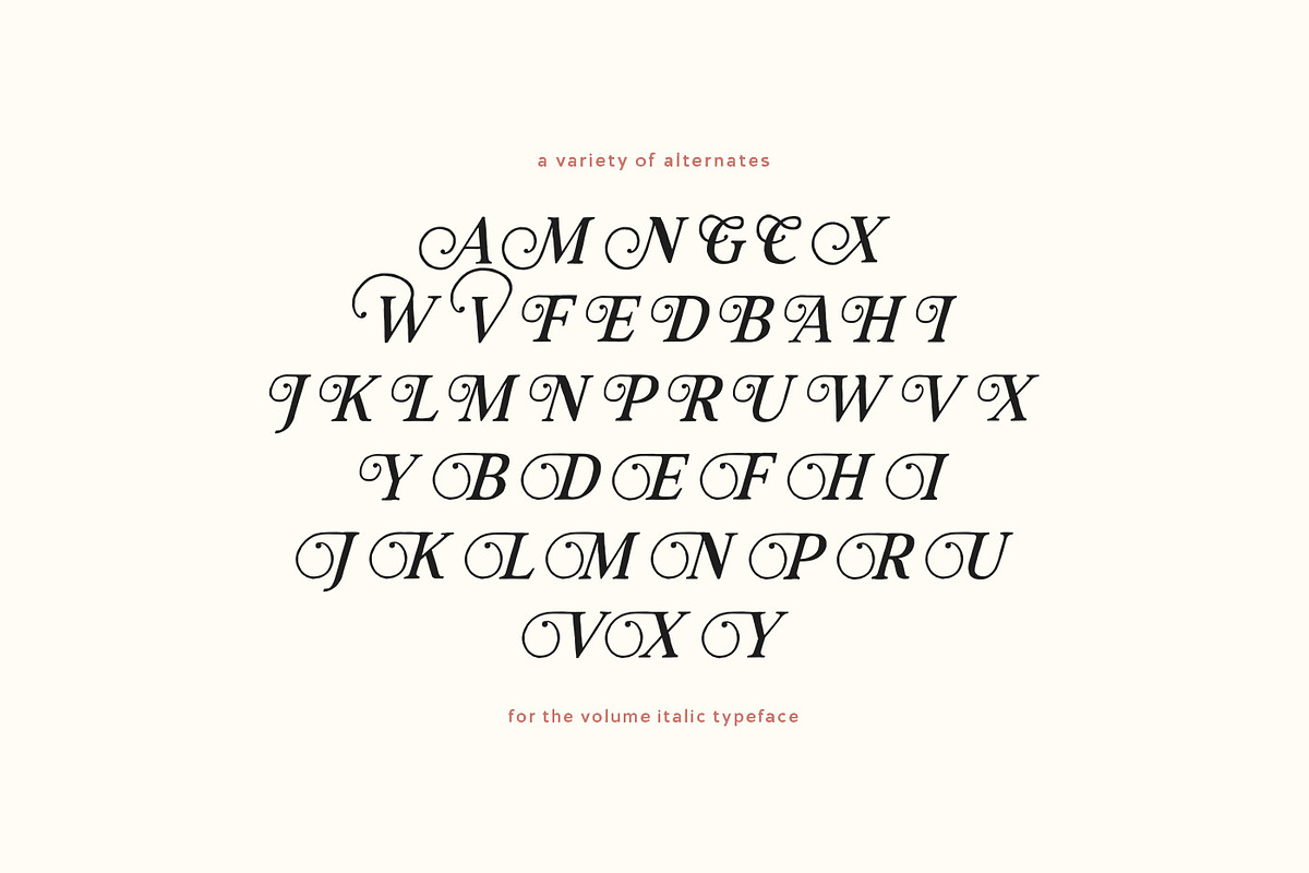 Volume – Handcrafted Font Trio, a Serif Font by Tom Chalky (Photo 5 of 6)