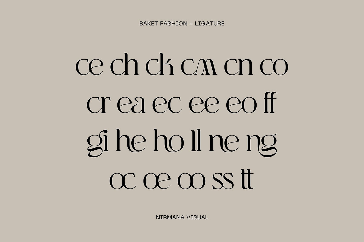 Baket Fashion - Display Serif, a Serif Font by Nirmana Visual (Photo 16 of 18)
