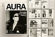 AURA | Minimal Magazine Template, a Magazine Template by ArtisanaAura (Thumbnail 1 of 14)