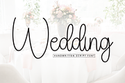 Wedding | Script Font, a Handwritten Font by Scratchones (Thumbnail 1 of 8)