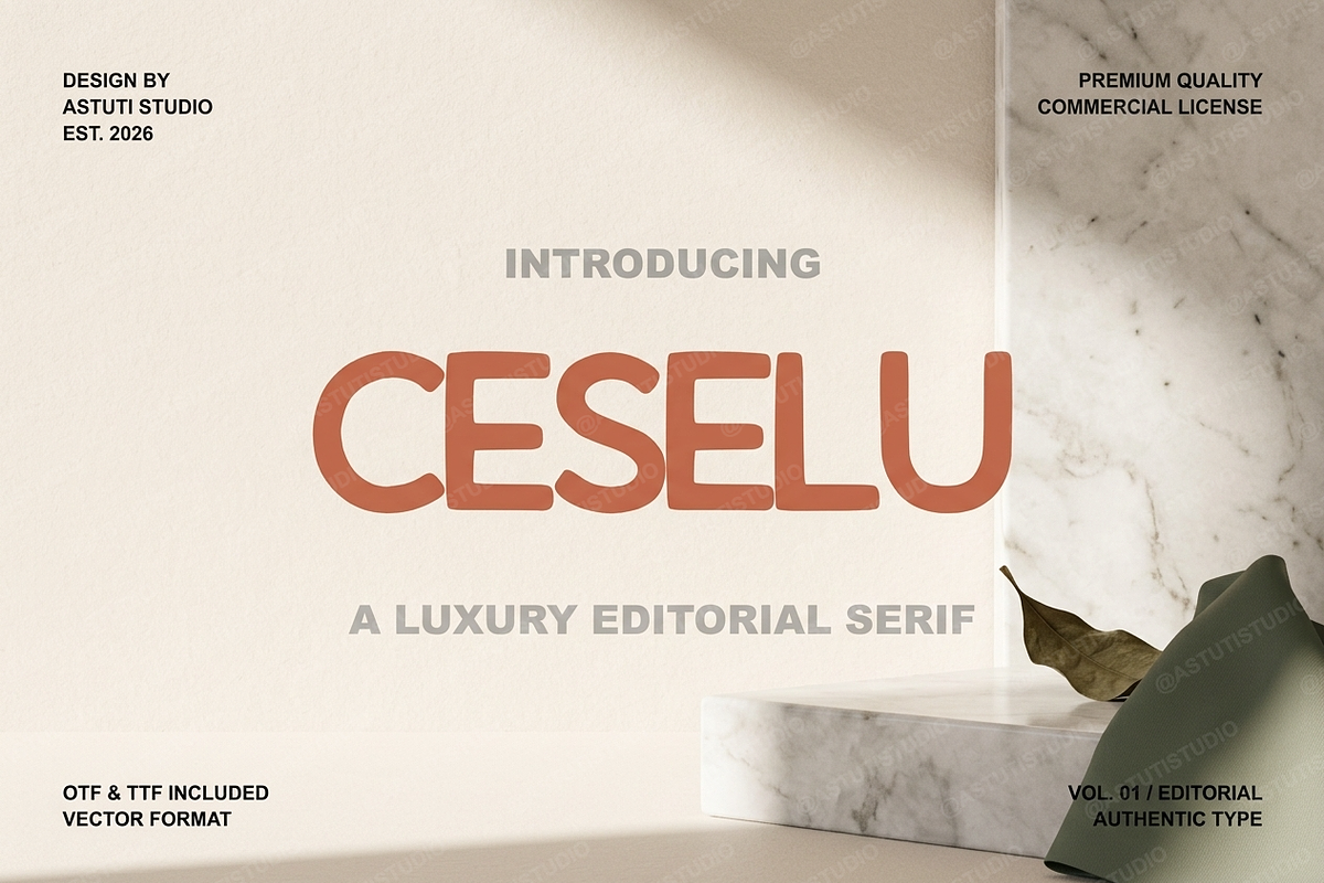 Ceselu - A Refined Luxury Serif, a Serif Font by Astuti Studio (Photo 2 of 24)
